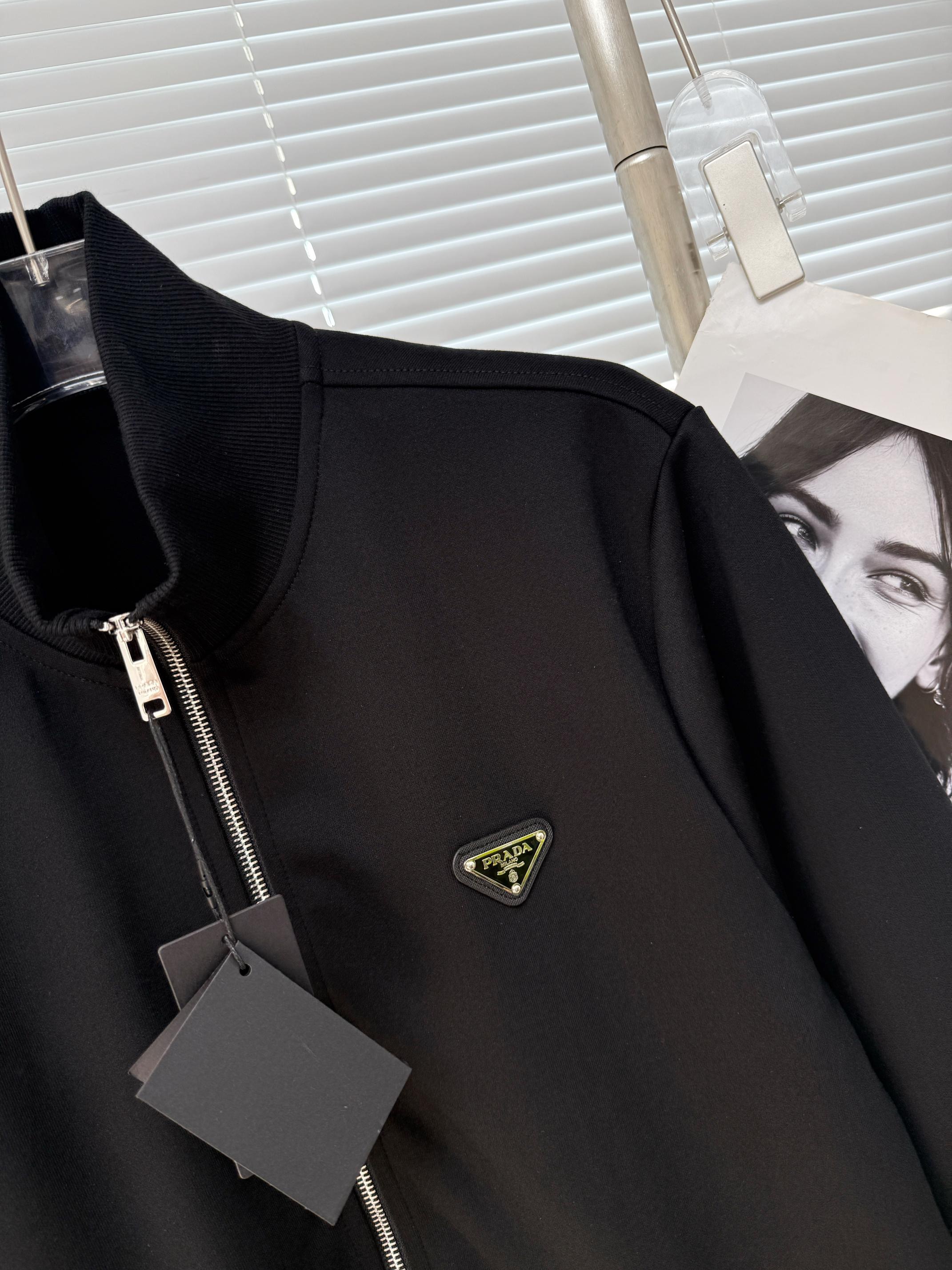 Prada 프라다 더블코튼 스탠드넥 집업 자켓 17