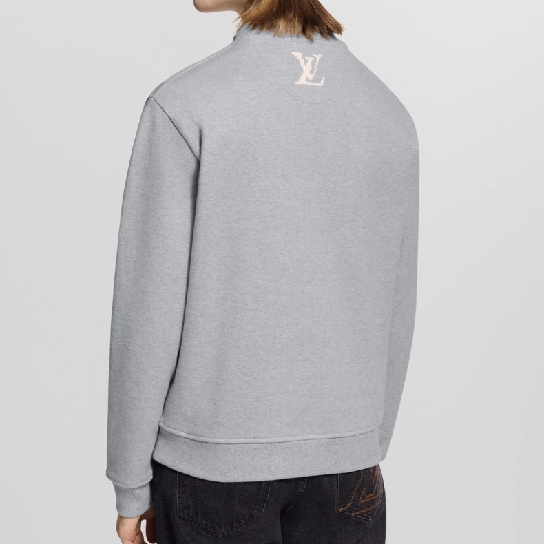 LOUIS VUITTON 루이비통 마르끄 루이비통 뎁세 회색 자수 로고 맨투맨 3