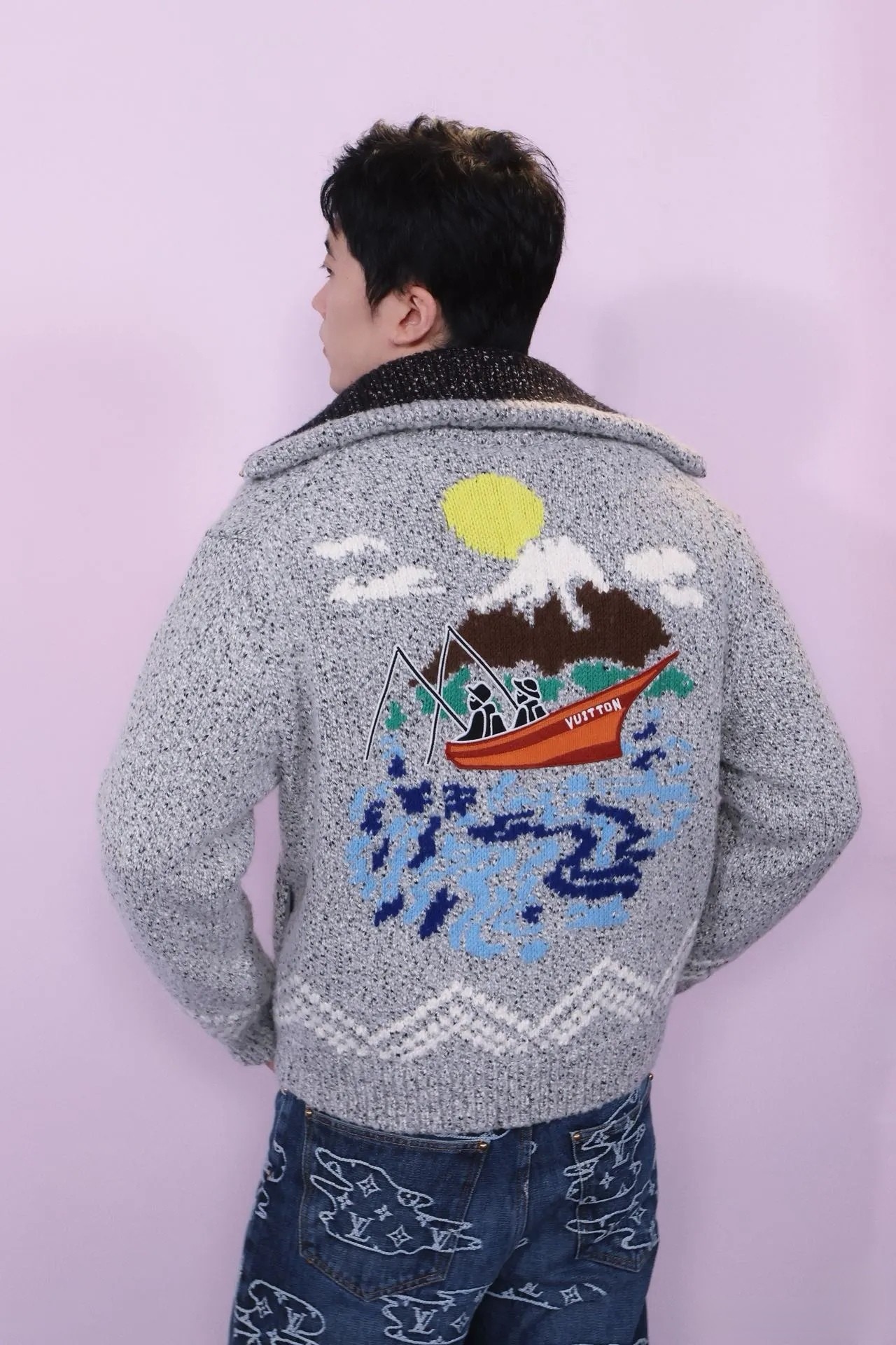 Louis Vuitton 루이비통 x NIGO 25FW 울 블렌드 집업 니트 후드 자켓 3