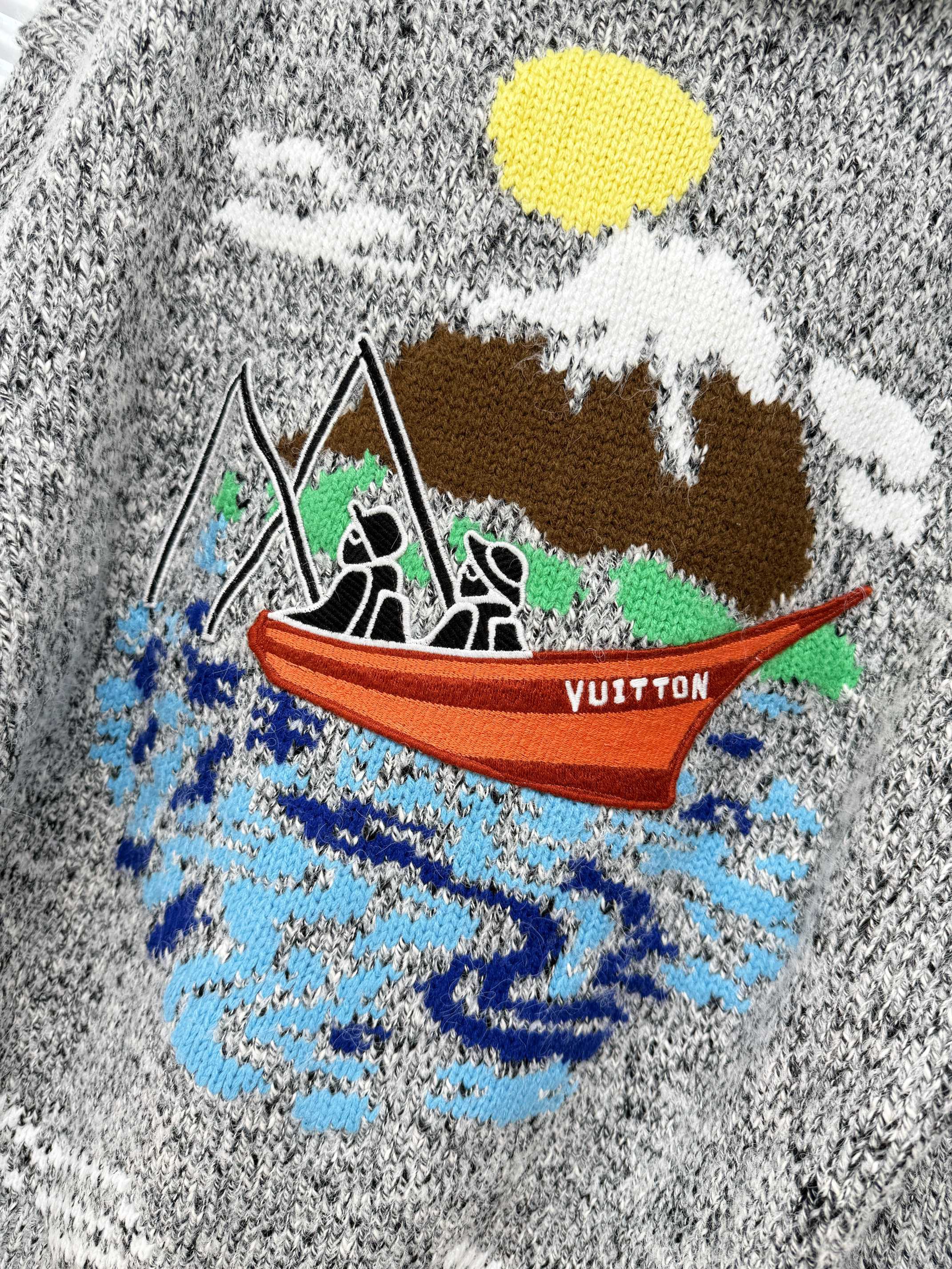 Louis Vuitton 루이비통 x NIGO 25FW 울 블렌드 집업 니트 후드 자켓 16