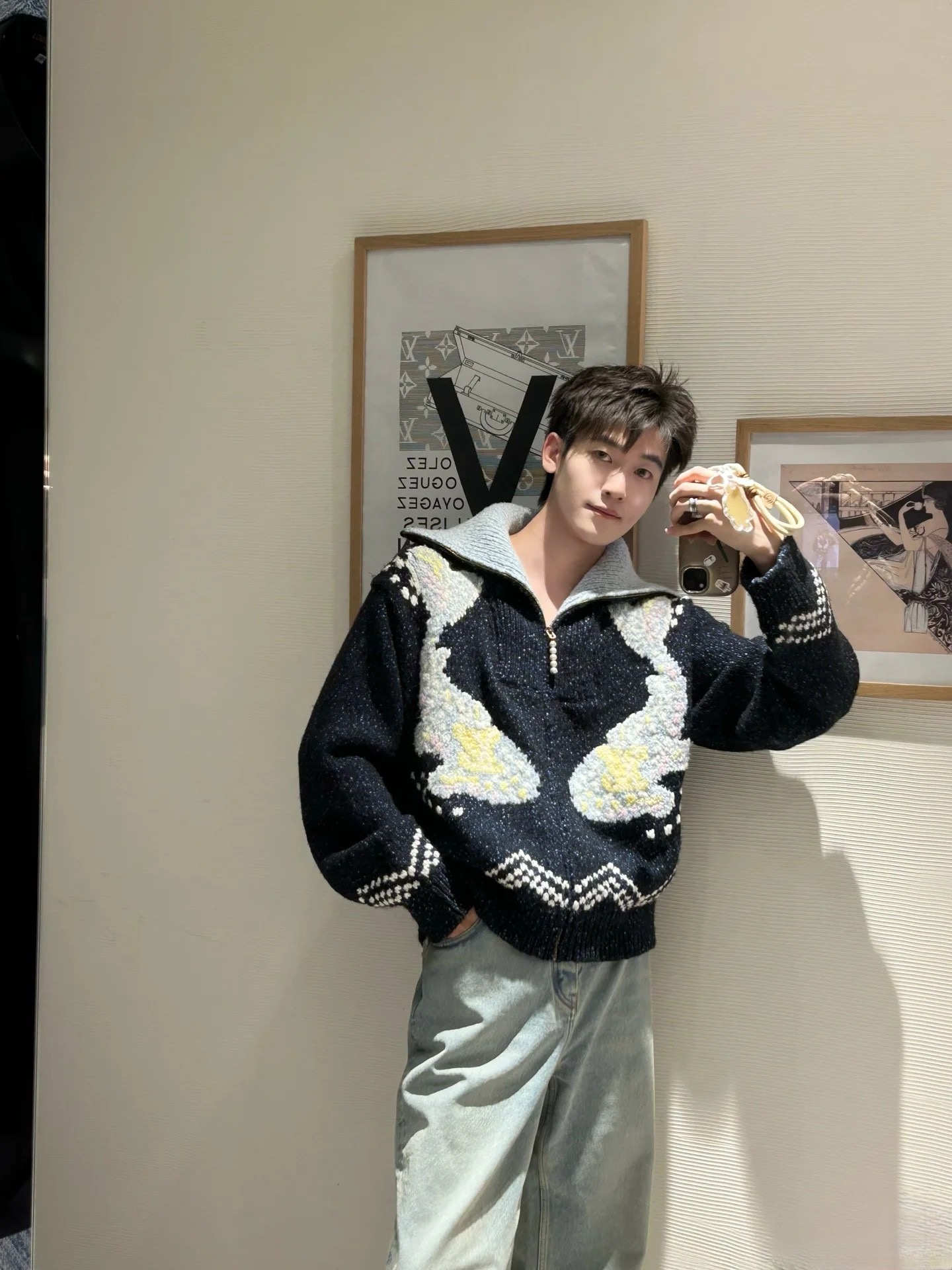 LOUIS VUITTON 루이비통 x Nigo 2025 FW 코이피쉬 니트 하이넥 스웨터 7