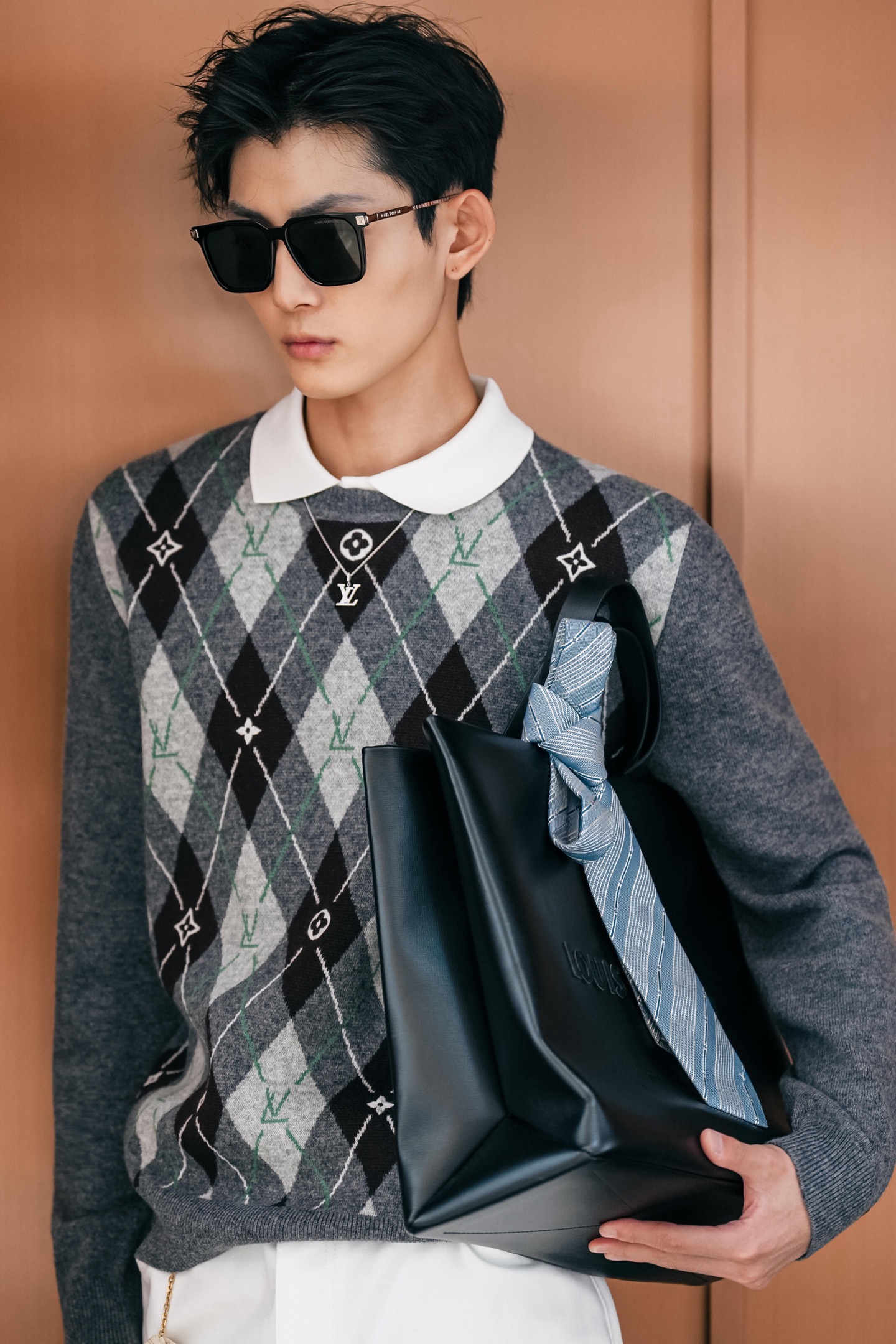 Louis Vuitton 루이비통 아가일 자카드 울 니트 스웨터 7