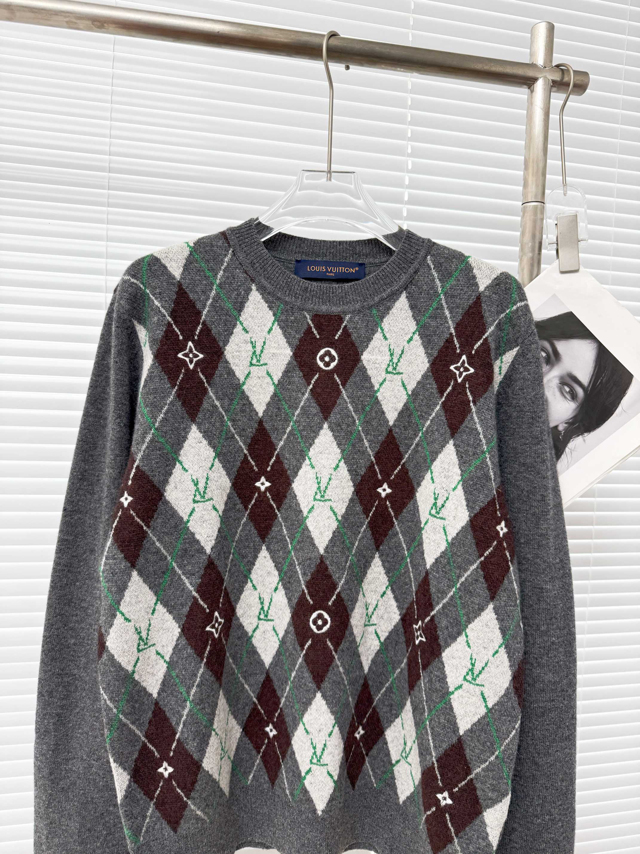 Louis Vuitton 루이비통 아가일 자카드 울 니트 스웨터 15