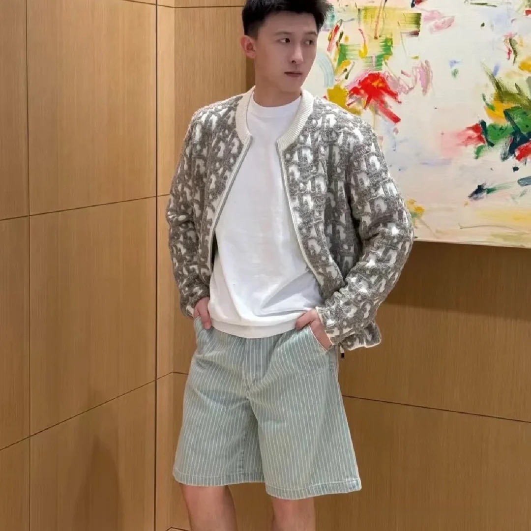 Dior 디올 오블리크 자카드 라운드 집업 가디건 6