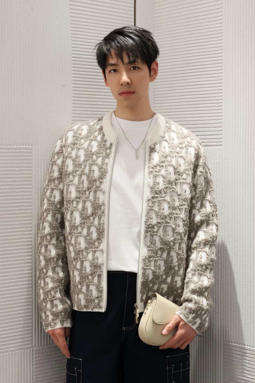 Dior 디올 오블리크 자카드 라운드 집업 가디건 8