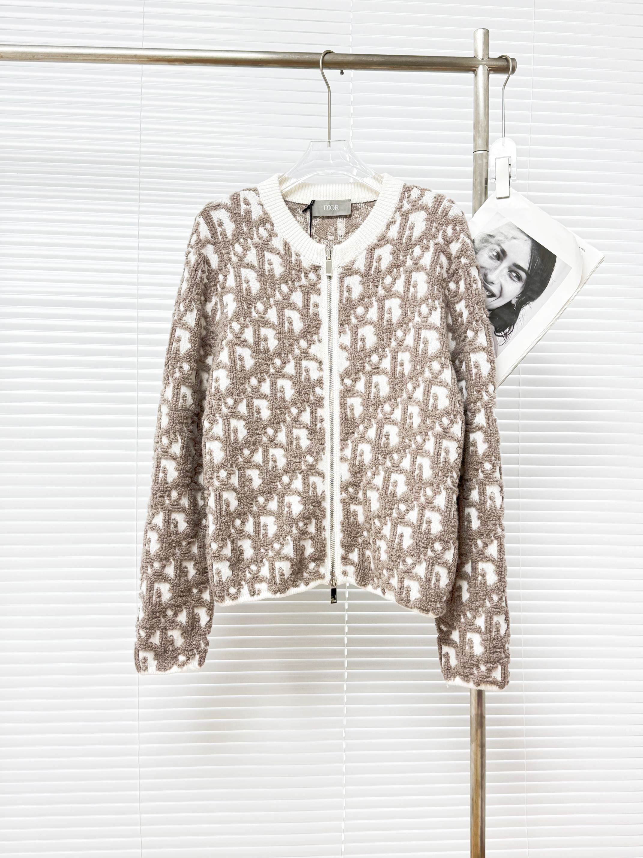 Dior 디올 오블리크 자카드 라운드 집업 가디건 11