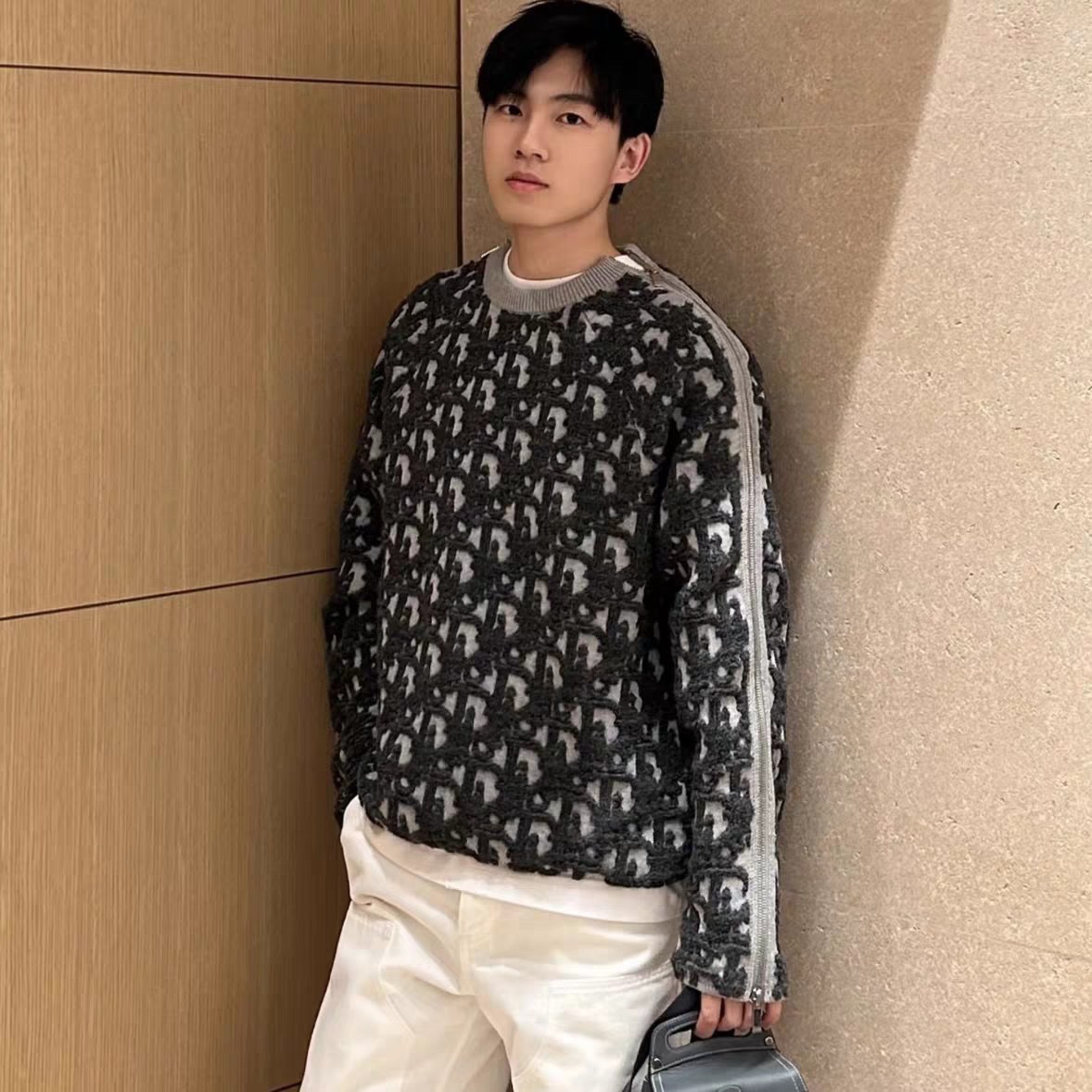 Dior 디올 양모 혼방 자카드 니트 스웨터 3