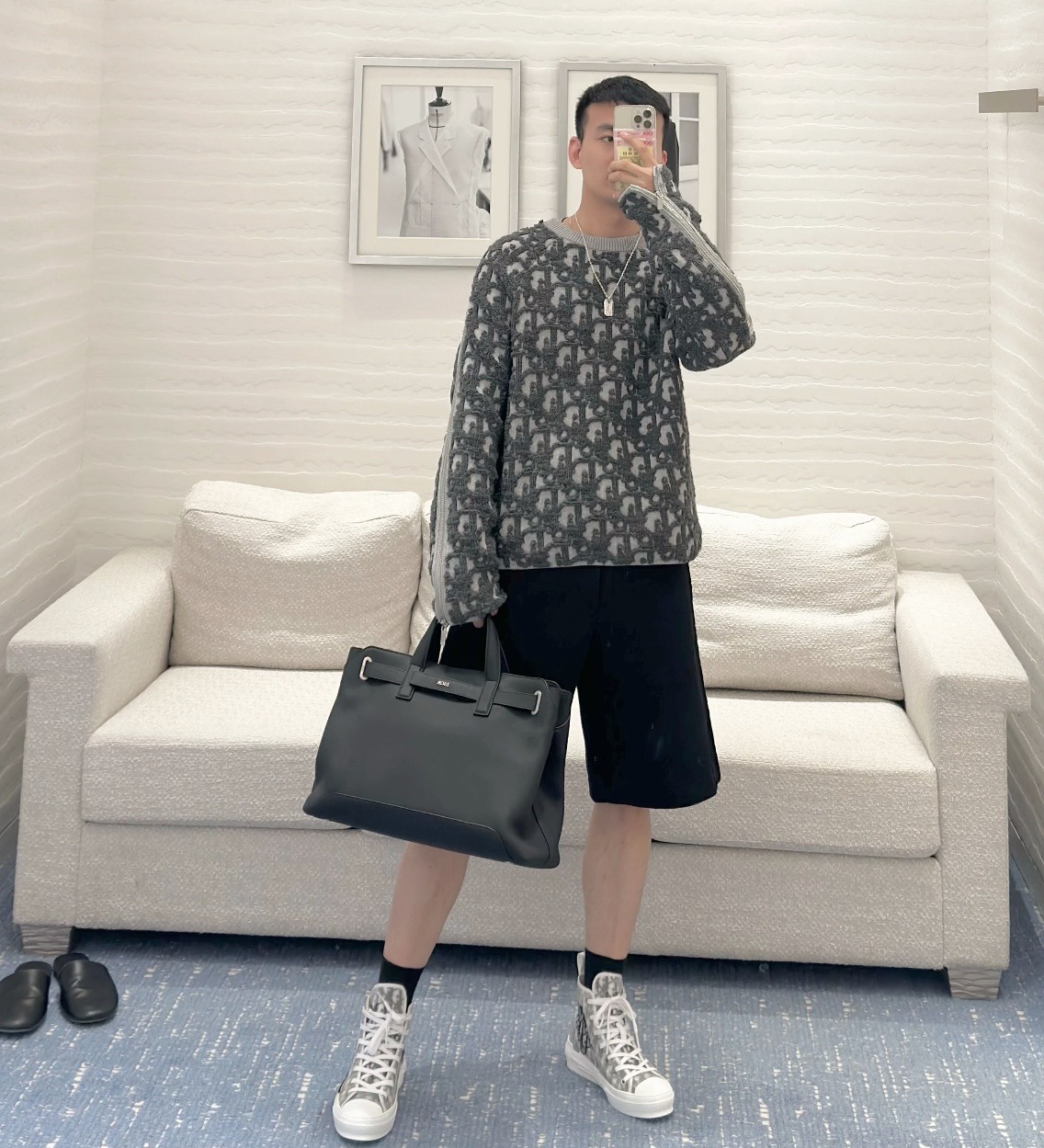 Dior 디올 양모 혼방 자카드 니트 스웨터 6