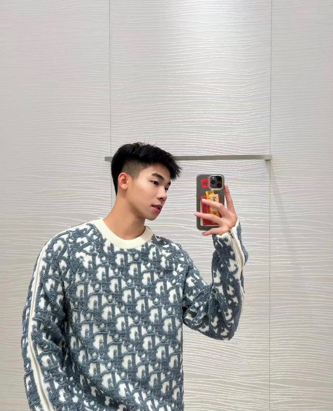 Dior 디올 양모 혼방 자카드 니트 스웨터 9