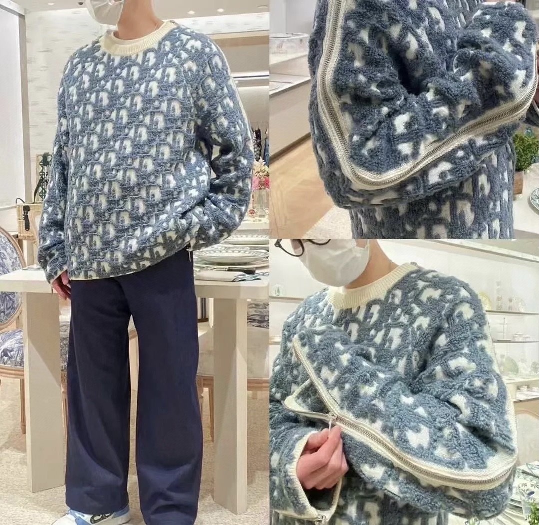 Dior 디올 양모 혼방 자카드 니트 스웨터 10