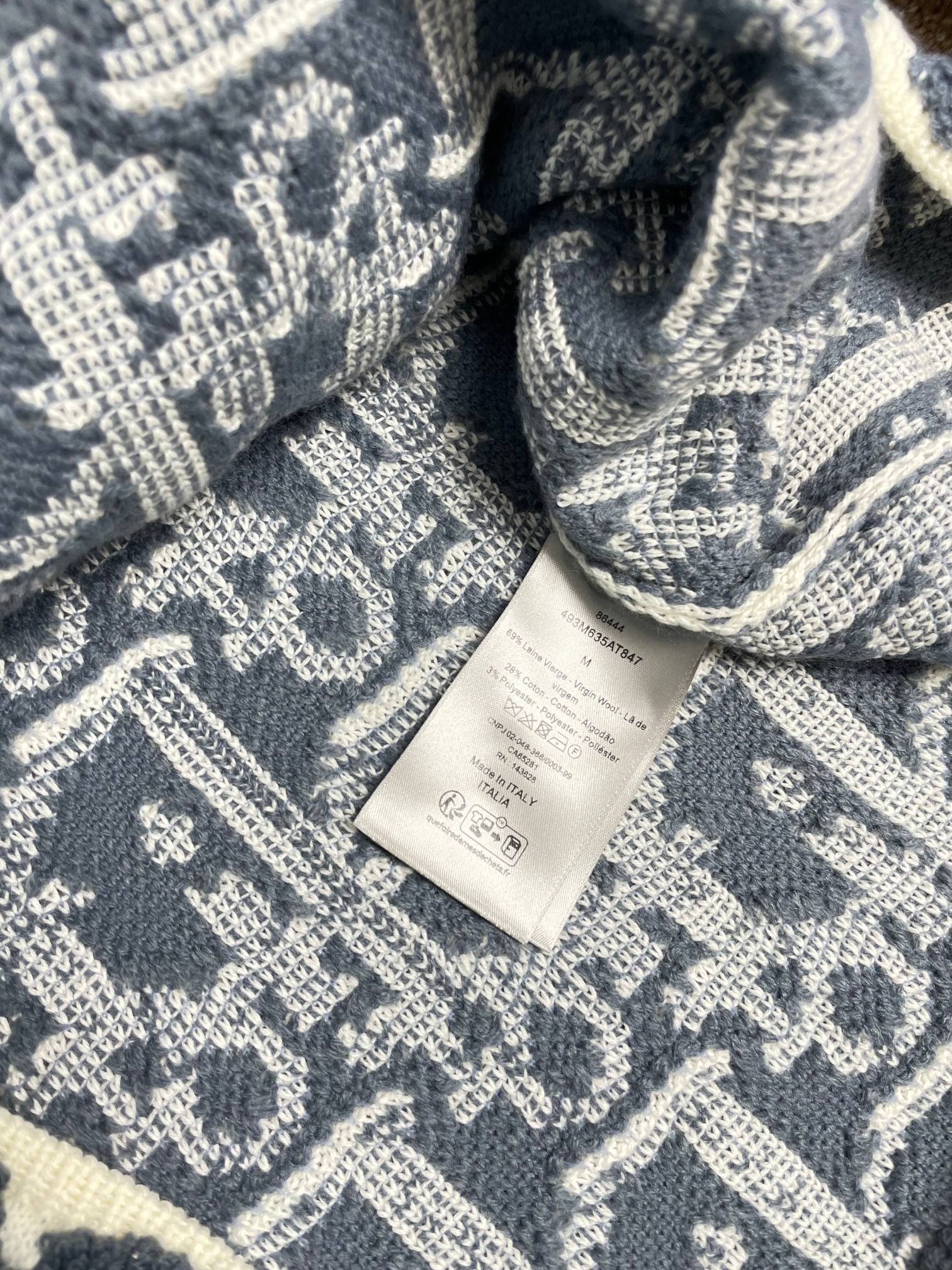 Dior 디올 양모 혼방 자카드 니트 스웨터 18