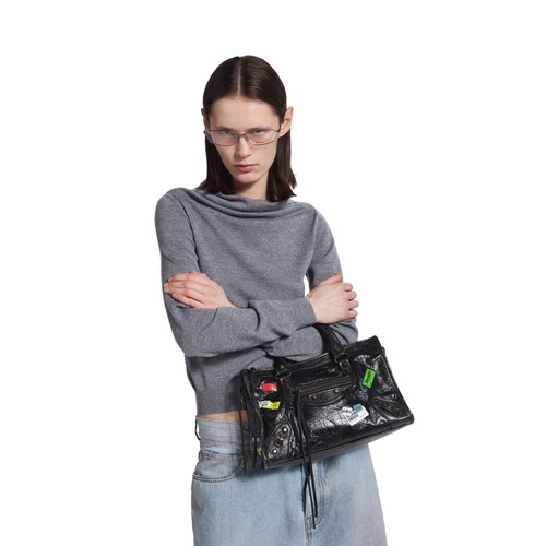 Balenciaga Le City Patch Print Small Shoulder Bag 발렌시아가 르 시티 패치 프린트 스몰 숄더백 23cm