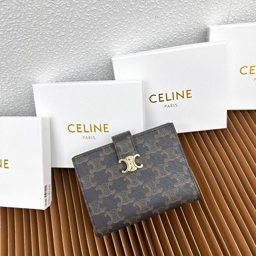 Celine Victoire Medium Wallet in Calfskin 셀린느 빅투아르 미디엄 카프스킨 지갑 10912 14cm