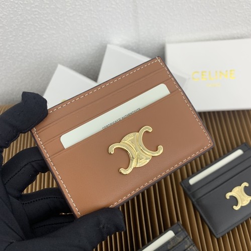 Celine Triomphe Canvas Card Holder 셀린느 트리옹프 캔버스 카드홀더 10832 11cm