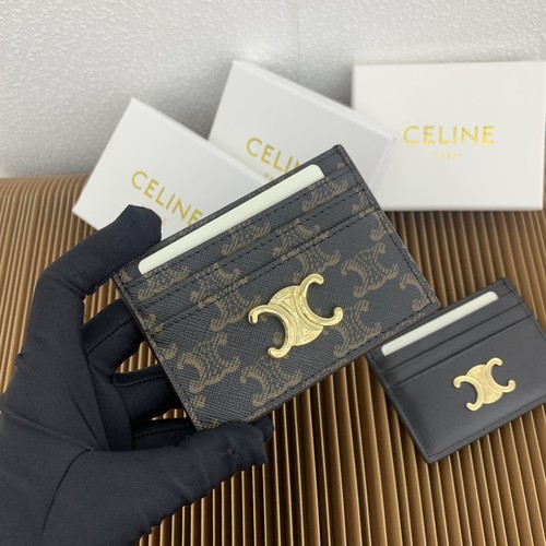 Celine Triomphe Canvas Card Holder 셀린느 트리옹프 캔버스 카드홀더 10832 11cm