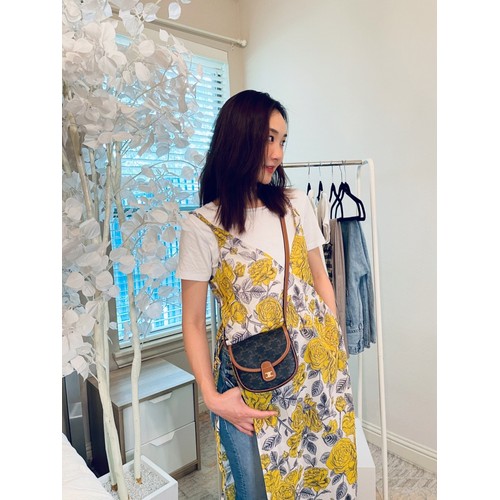 CELINE Triomphe Mini Saddle Calfskin Shoulder Bag 셀린느 트리옹프 미니 새들 카프스킨 숄더백 18cm