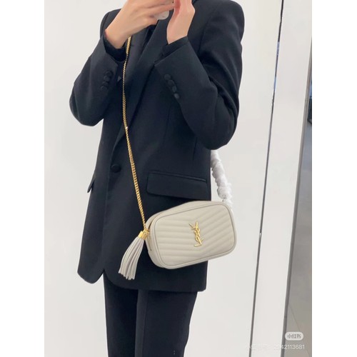 Saint Laurent Lou Camera Bag 612579 Calfskin Leather Shoulder Bag 생로랑 루 카메라백 카프스킨 가죽 숄더백 19cm