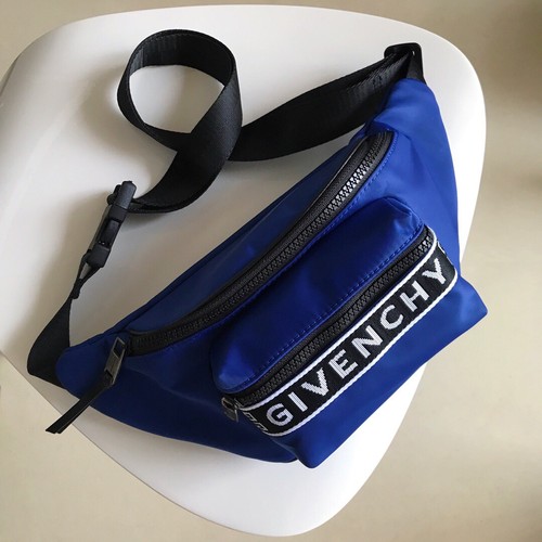 Givenchy Nylon Belt Bag Crossbody with 4G Jacquard Strap and Front Zip Pocket Detail 지방시 나일론 벨트백 크로스바디 4G 자카드 스트랩 프론트 지퍼 포켓 디테일 33cm