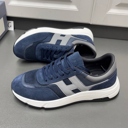 Hogan 호간 Interactive Cube 2025 남성 스웨이드 로우탑 스니커즈