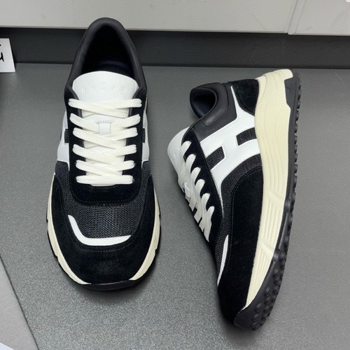 Hogan 호간 Interactive Cube 2025 남성 스웨이드 로우탑 스니커즈