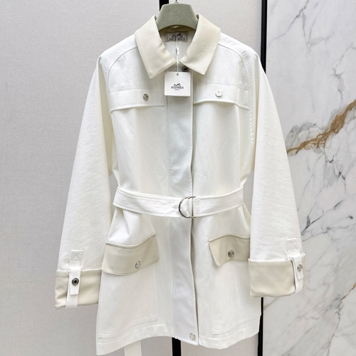 HERMES 에르메스 25S 가을겨울 신상 런웨이 스타일 롱 트렌치 코트