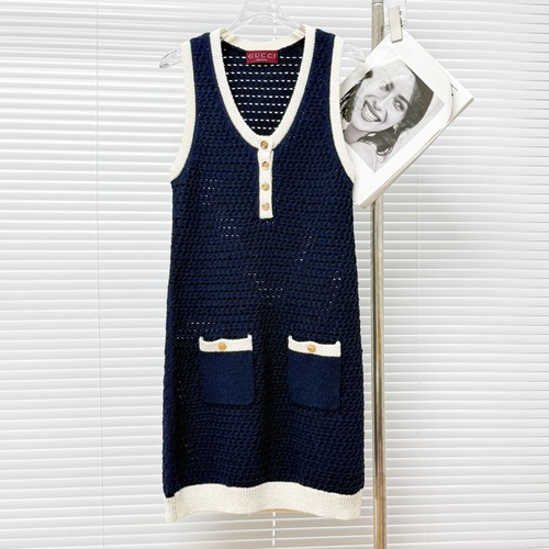 Gucci 구찌 배색 포켓 니트 원피스