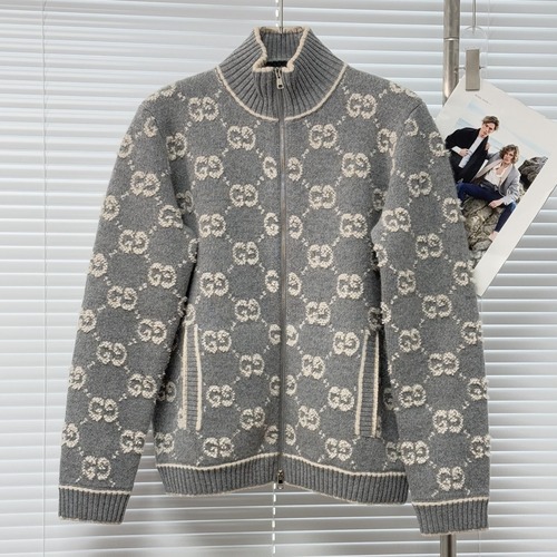 GUCCI 구찌 GG 자카드 울 니트 집업