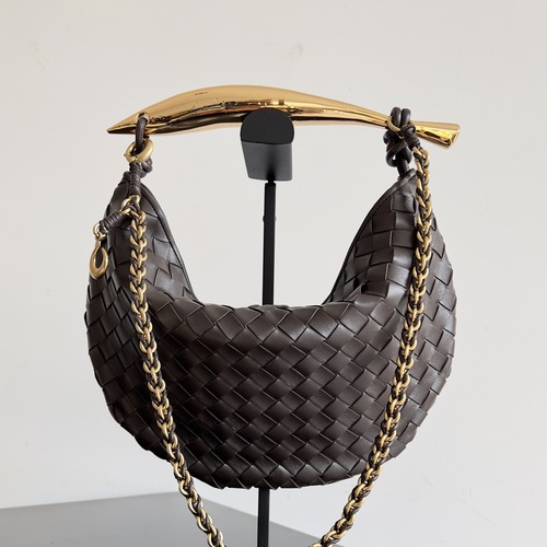 BOTTEGA VENETA 보테가베네타 사딘 인트레치아토 위빙 숄더백