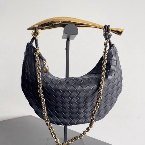BOTTEGA VENETA 보테가베네타 사딘 인트레치아토 위빙 숄더백