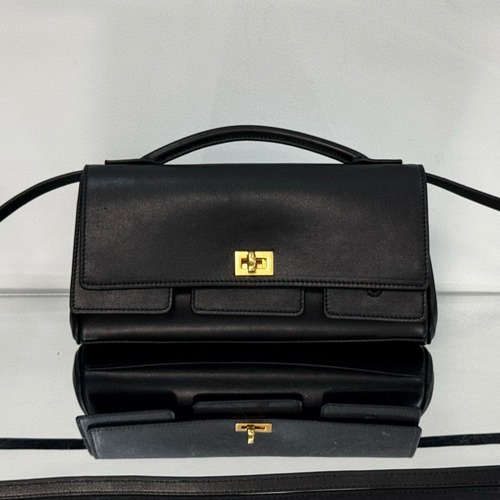 Balenciaga 발렌시아가 Bel Air 클러치 블랙 골드 26.9CM