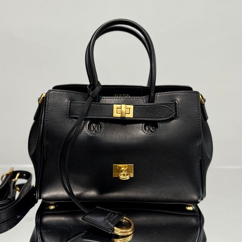 Balenciaga 발렌시아가 Bel Air 미니 블랙 골드 토트백 23CM