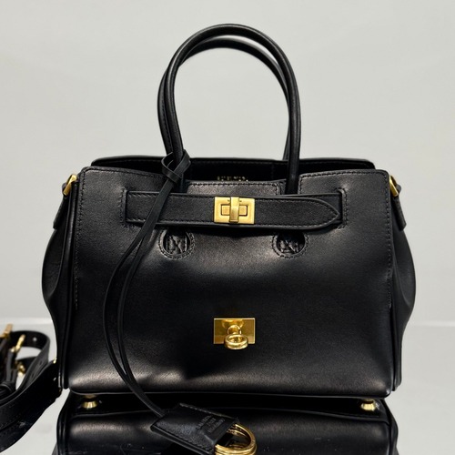 Balenciaga 발렌시아가 Bel Air 미니 블랙 골드 토트백 23CM