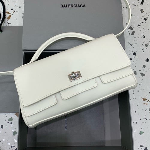 Balenciaga 발렌시아가 Bel Air 클러치 플랩 핸드백 (아이보리)
