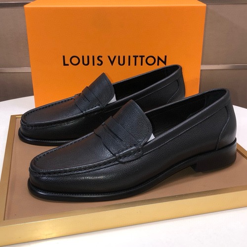 Louis Vuitton 루이비통 남성 블랙 가죽 로퍼