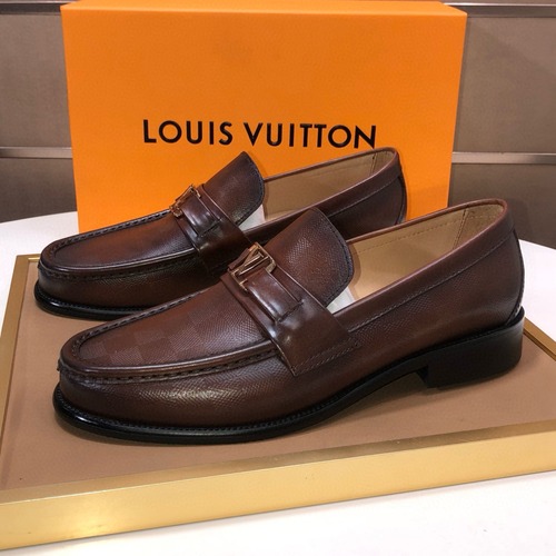 Louis Vuitton 루이비통 남성 로고 레더 로퍼