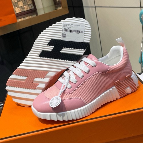 HERMES 에르메스 여성 바운싱 스니커즈 핑크