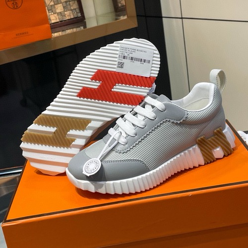 HERMES 에르메스 H 로고 플라이니트 레이스업 스니커즈