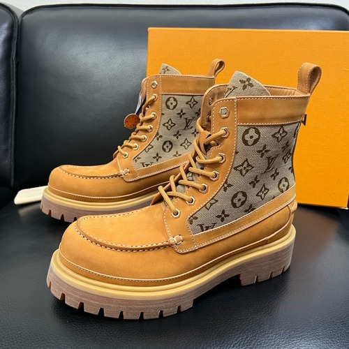 LOUIS VUITTON 루이비통 모노그램 레이스업 워커 부츠