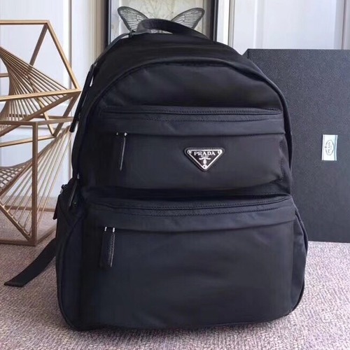 Prada 프라다 나일론 사피아노 트라이앵글 로고 백팩 29CM