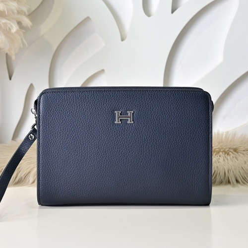 Hermes 에르메스 남성 소가죽 H 로고 클러치백 28CM