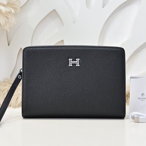 Hermes 에르메스 남성 소가죽 스트랩 클러치백 26CM