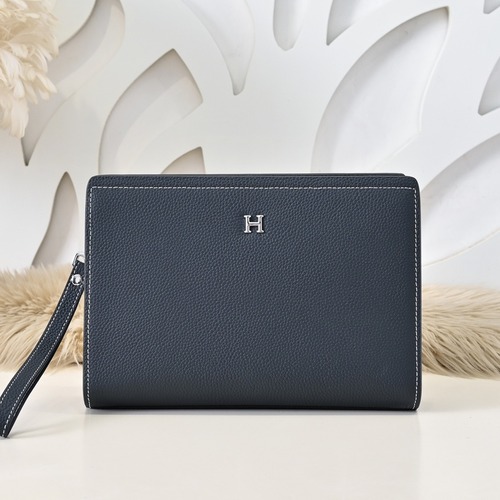 Hermes 에르메스 남성 가죽 스트랩 클러치백 26CM