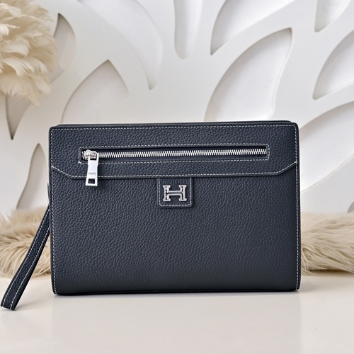 Hermes 에르메스 남성 가죽 클러치백 26CM