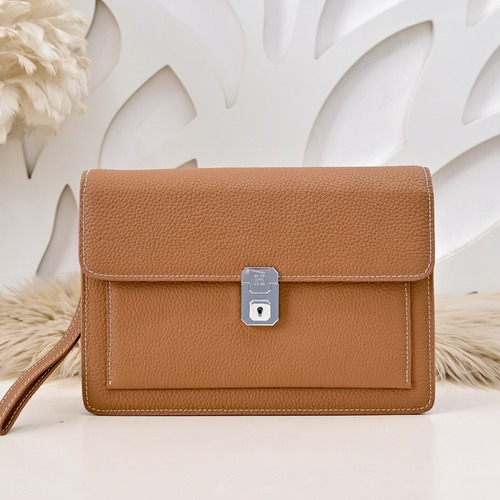 Hermes 에르메스 남성 소가죽 클러치 백 25CM