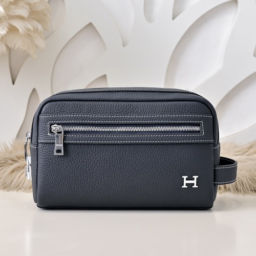 Hermes 에르메스 남성 소가죽 스트랩 클러치백 24CM