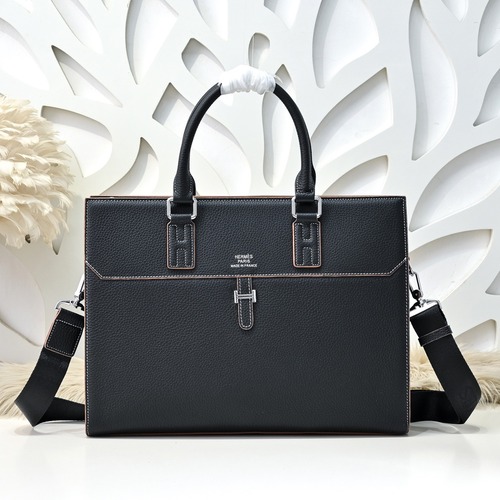 Hermes 에르메스 남성 소가죽 비즈니스 브리프케이스 39CM