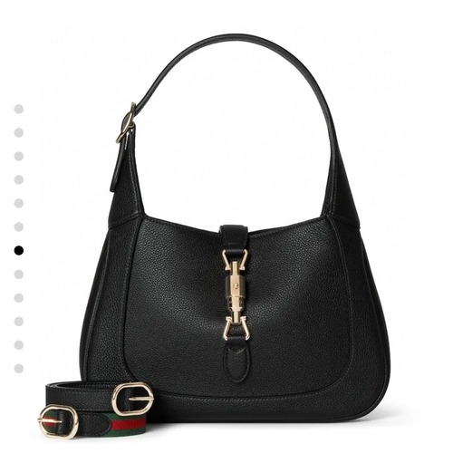 Gucci 구찌 Jackie 1961 스몰 숄더백 블랙 가죽 27.5CM