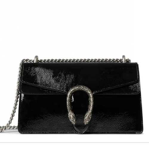 Gucci 구찌 Dionysus 디오니서스 블랙 페이턴트 체인 숄더백 28CM