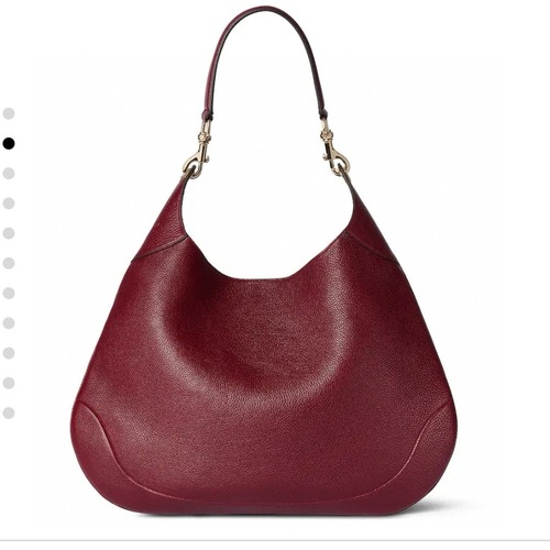 Gucci 구찌 Body 더블 락 라지 와인 레더 숄더백 49CM