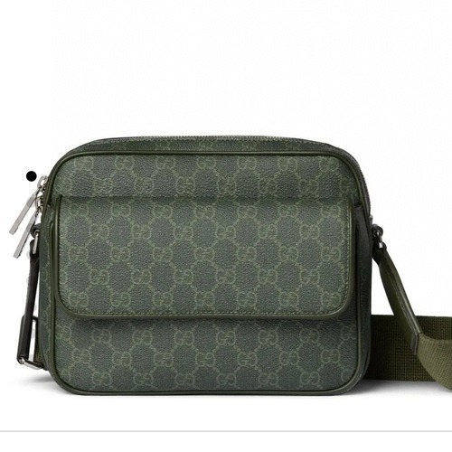 Gucci 구찌 GG 슈프림 그린 스몰 크로스백 24CM